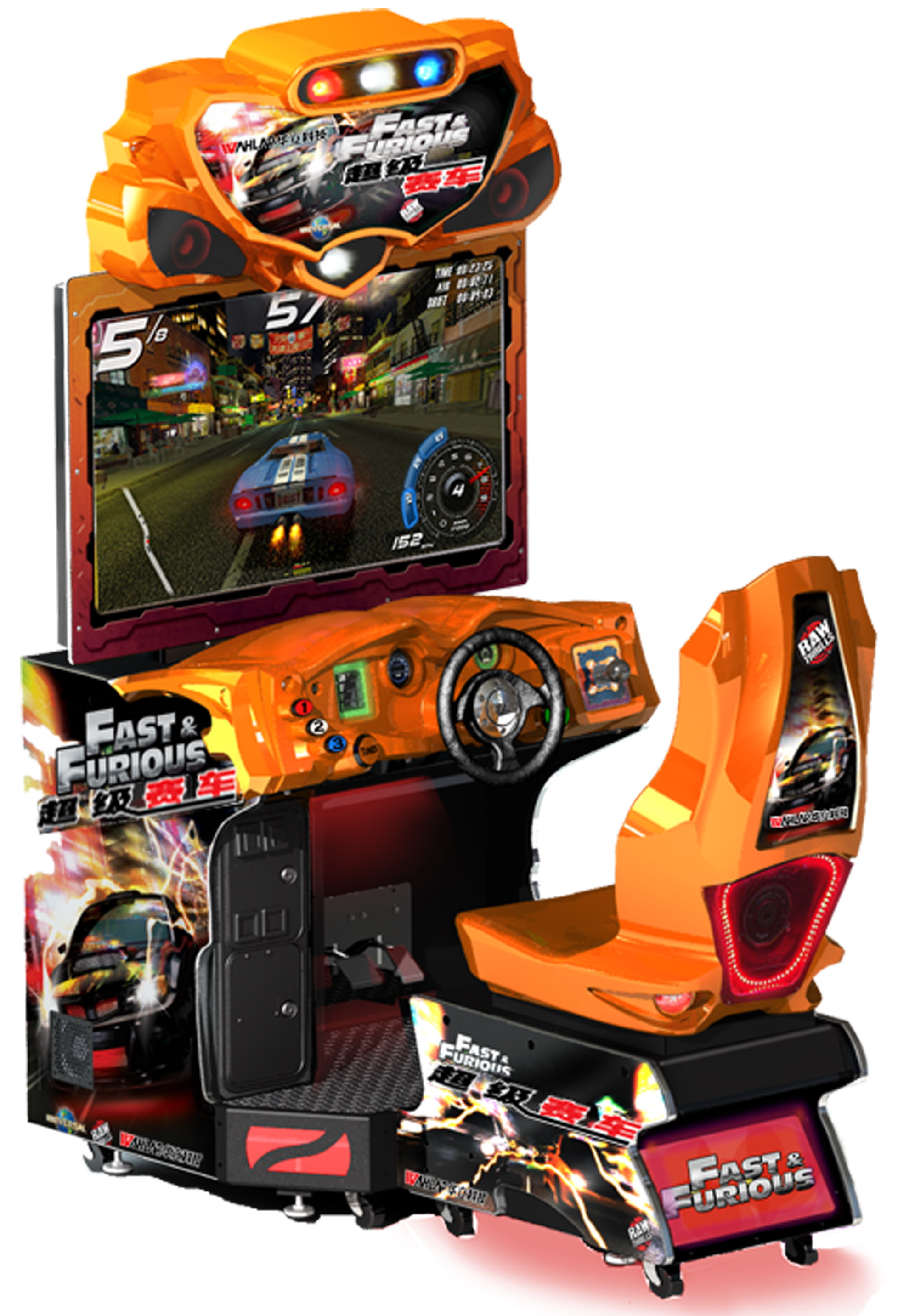Wholesale coin operated FF fast furious car racing arcade video games machine simulator driving game