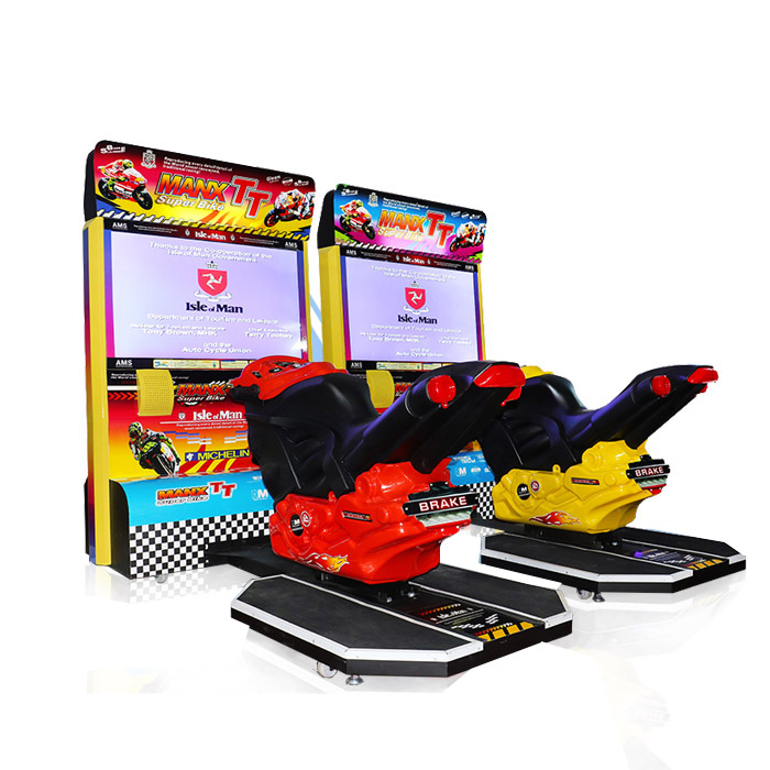 Coin operated 42"LCD manx TT motor supper bike simulator racing games machine