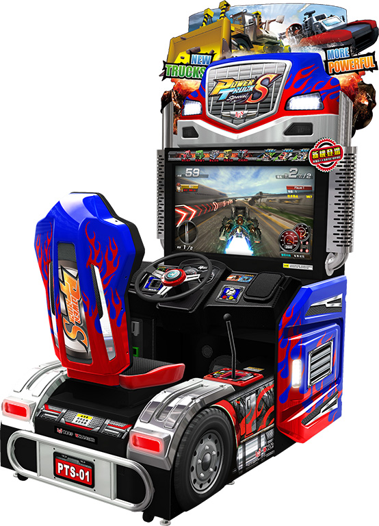 Coin operated 42 inch dynamic power truck simulator racing car arcade game machine