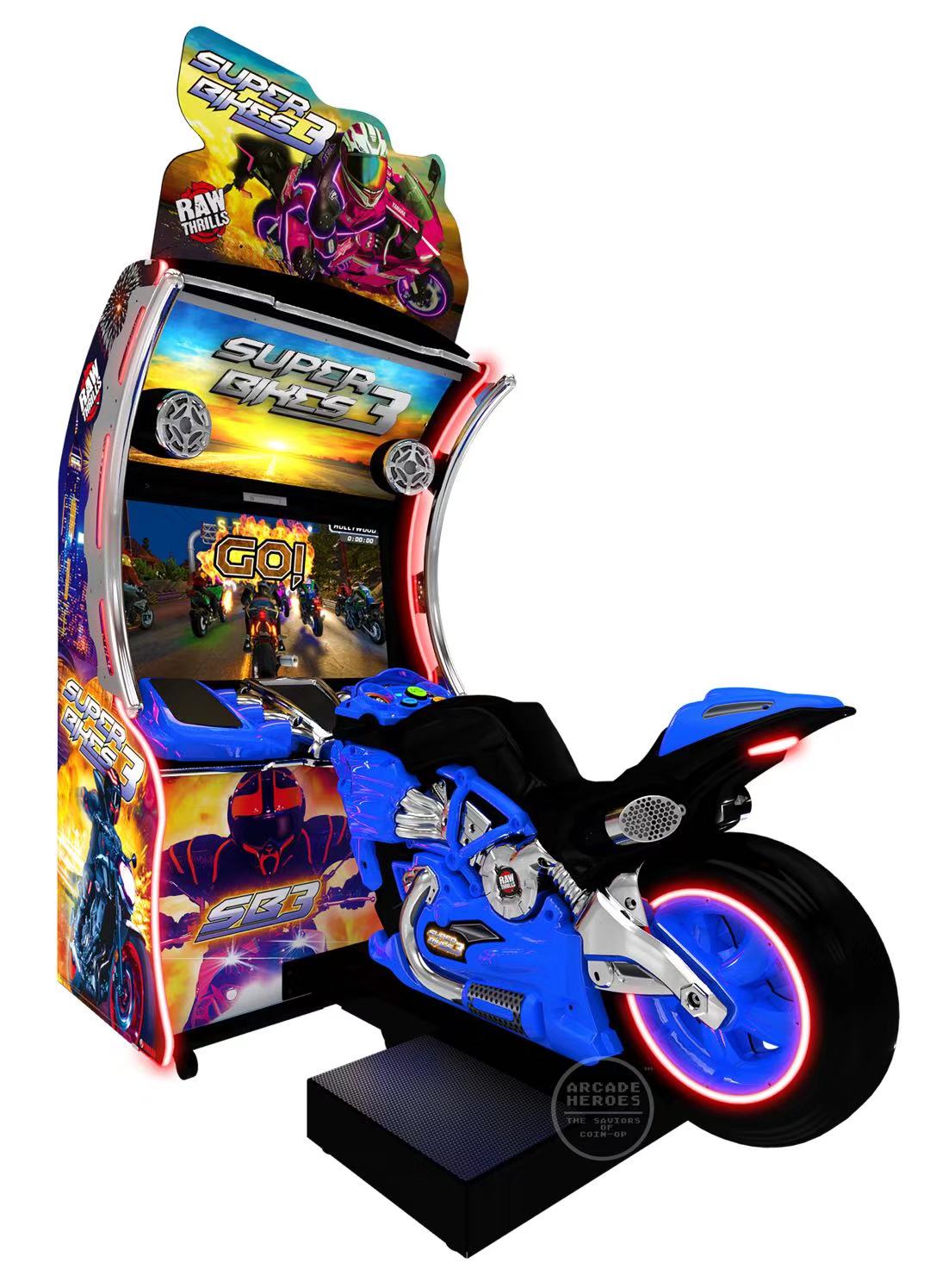 Hotselling super bike 3 simulator motorcycle racing arcade game machine for game center