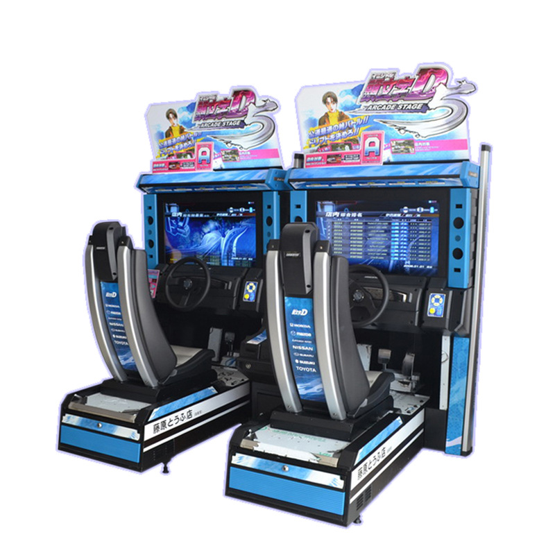 Simulator racing car arcade game machine