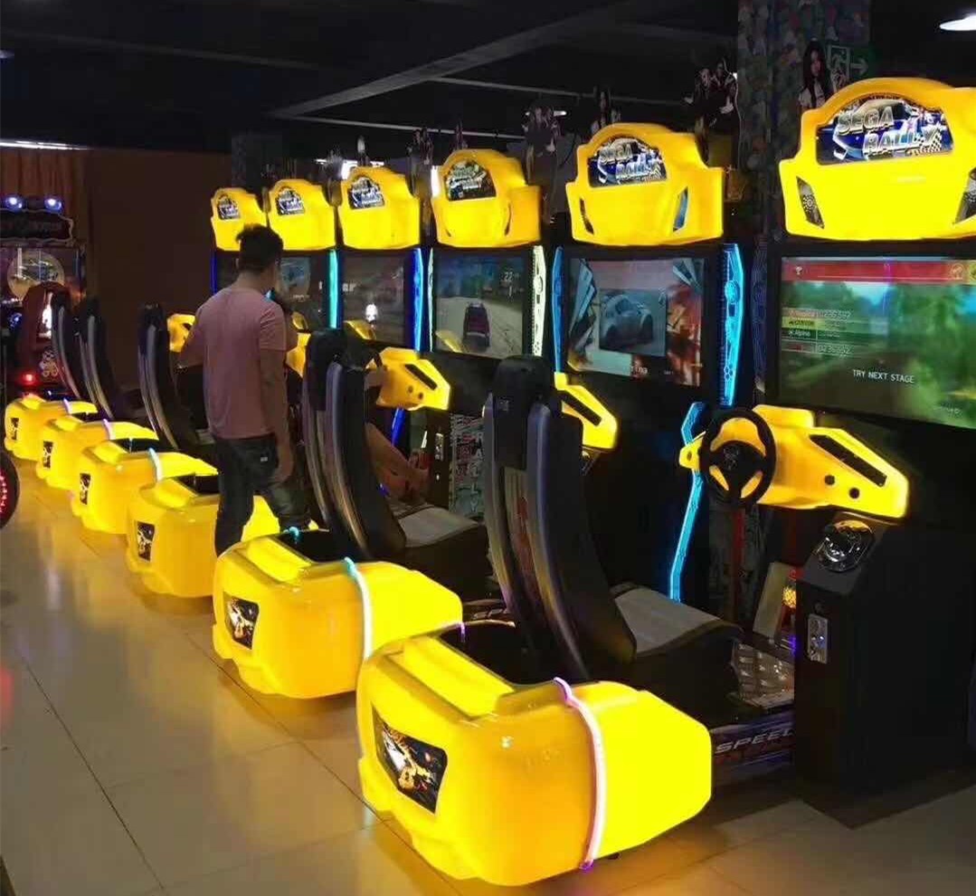 Dinibao arcade car racing game machine 2players simulator racing arcade video game machine for sale