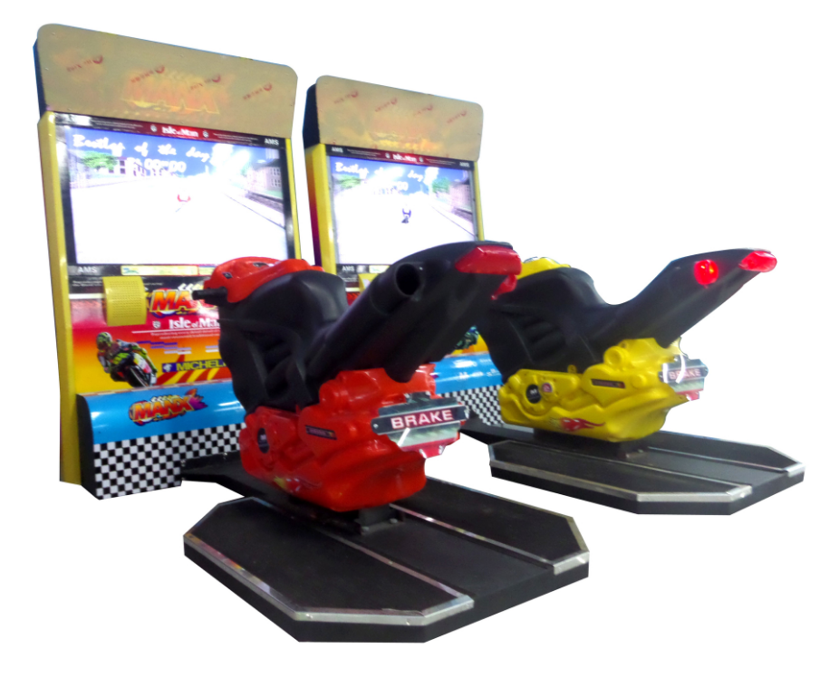 Coin operated 42"LCD manx TT motor supper bike simulator racing games machine