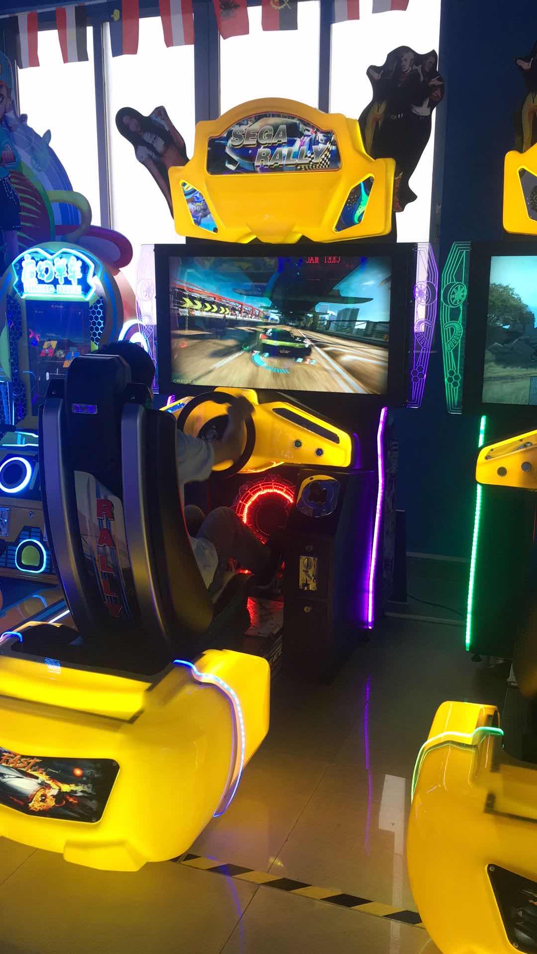 Dinibao arcade car racing game machine 2players simulator racing arcade video game machine for sale