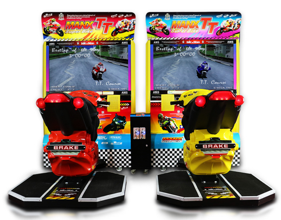 Coin operated 42"LCD manx TT motor supper bike simulator racing games machine