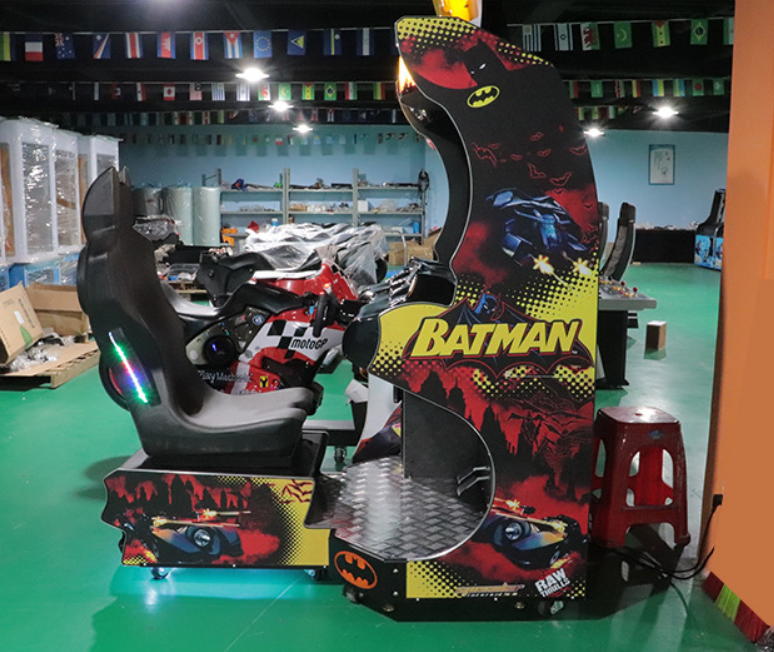 Hotselling coin operated arcade batman simulator driving car racing arcade game machine