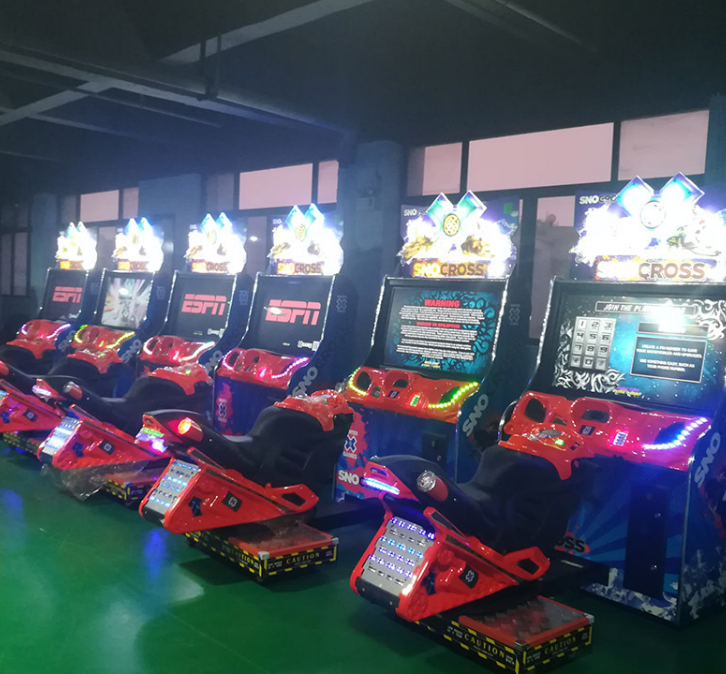 Amusement Snocross arcade snow motor simulator racing arcade video game machine