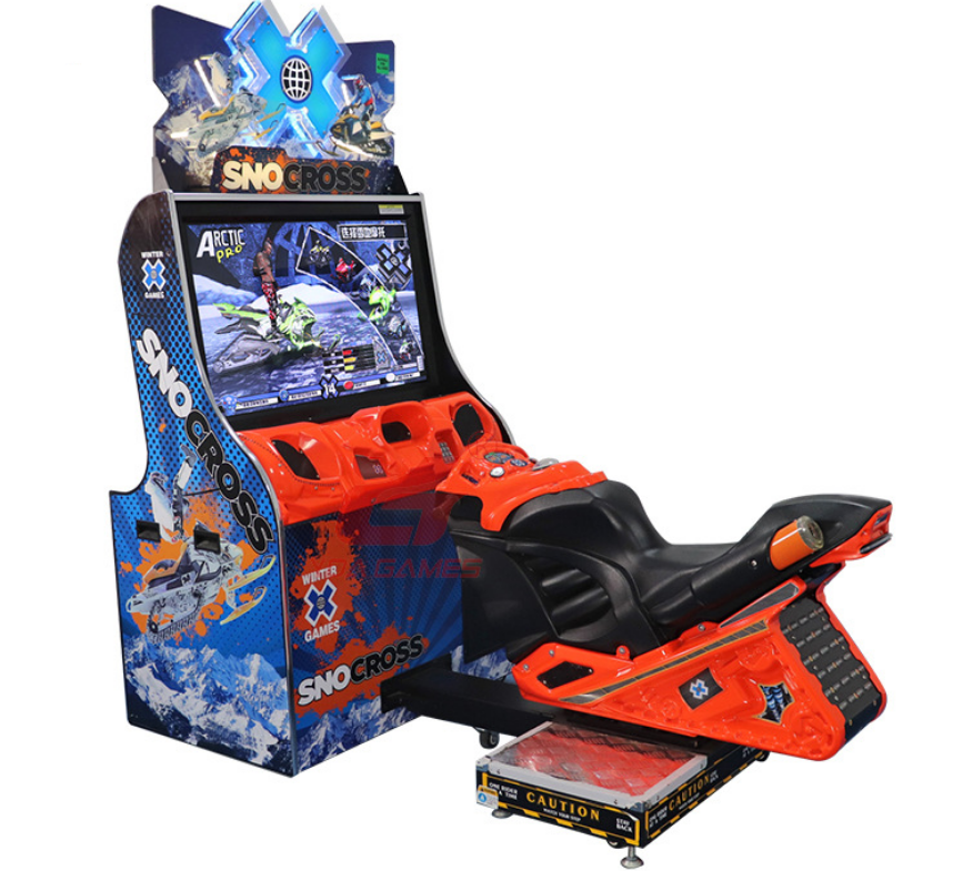 Amusement Snocross arcade snow motor simulator racing arcade video game machine