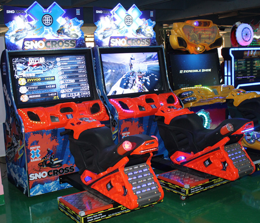 Amusement Snocross arcade snow motor simulator racing arcade video game machine