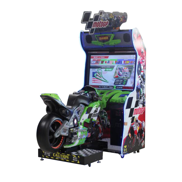 Coin operated motorcycle Gp simulator arcade motor racing arcade video game machine for sale