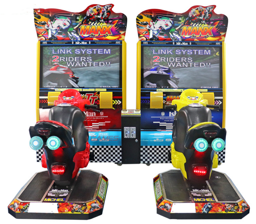 Coin Operated 32LCD MANX TT supper bike simulator racing arcade games Motorcycle Racing game