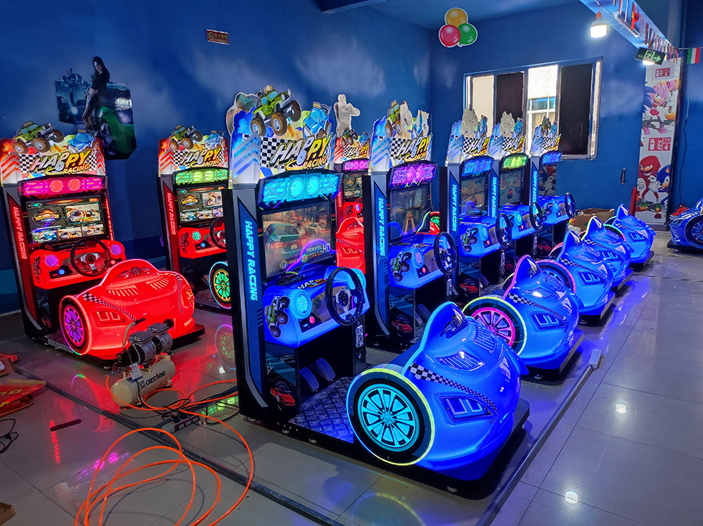 arcade 26 inch LCD Happy Racing game machine for kids