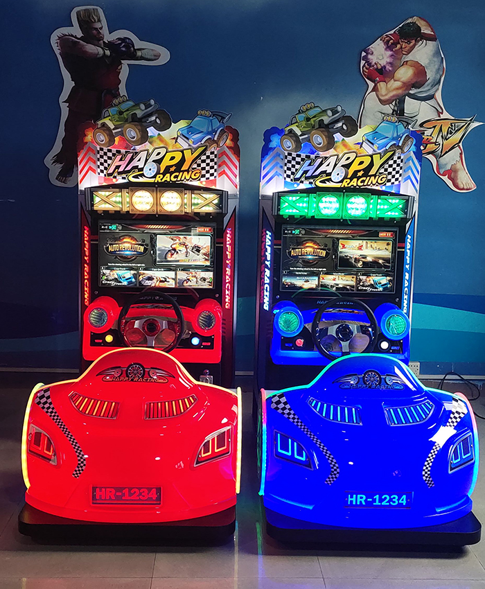 arcade 26 inch LCD Happy Racing game machine for kids