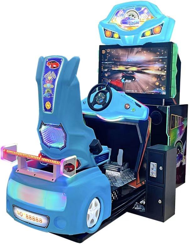 Dynamic Outrun racing car double coin operated transformer design car simulator racing game machine