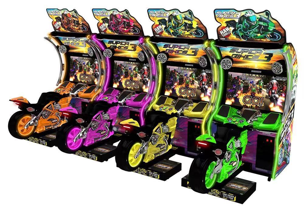 Hotselling motorcycle coin operated Simulator Super bike 3 racer arcade driving games machine