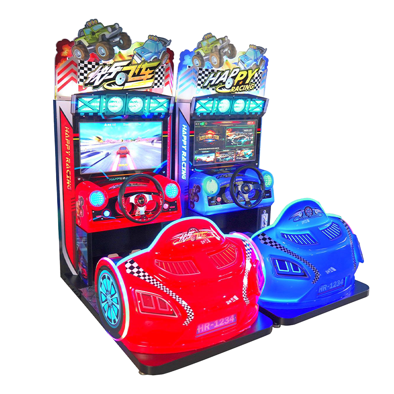 arcade 26 inch LCD Happy Racing game machine for kids
