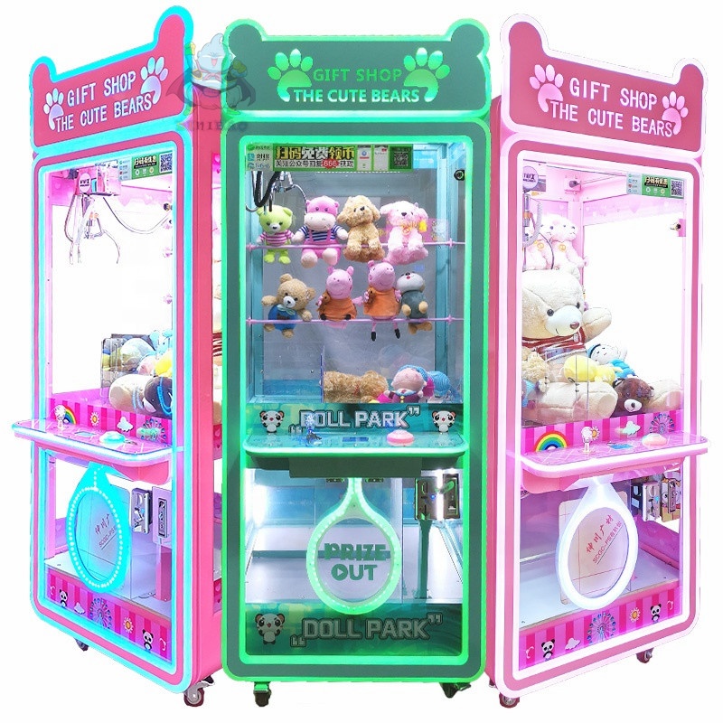 Hot sale coin operated grabber game machine Cute Bears for shopping mall