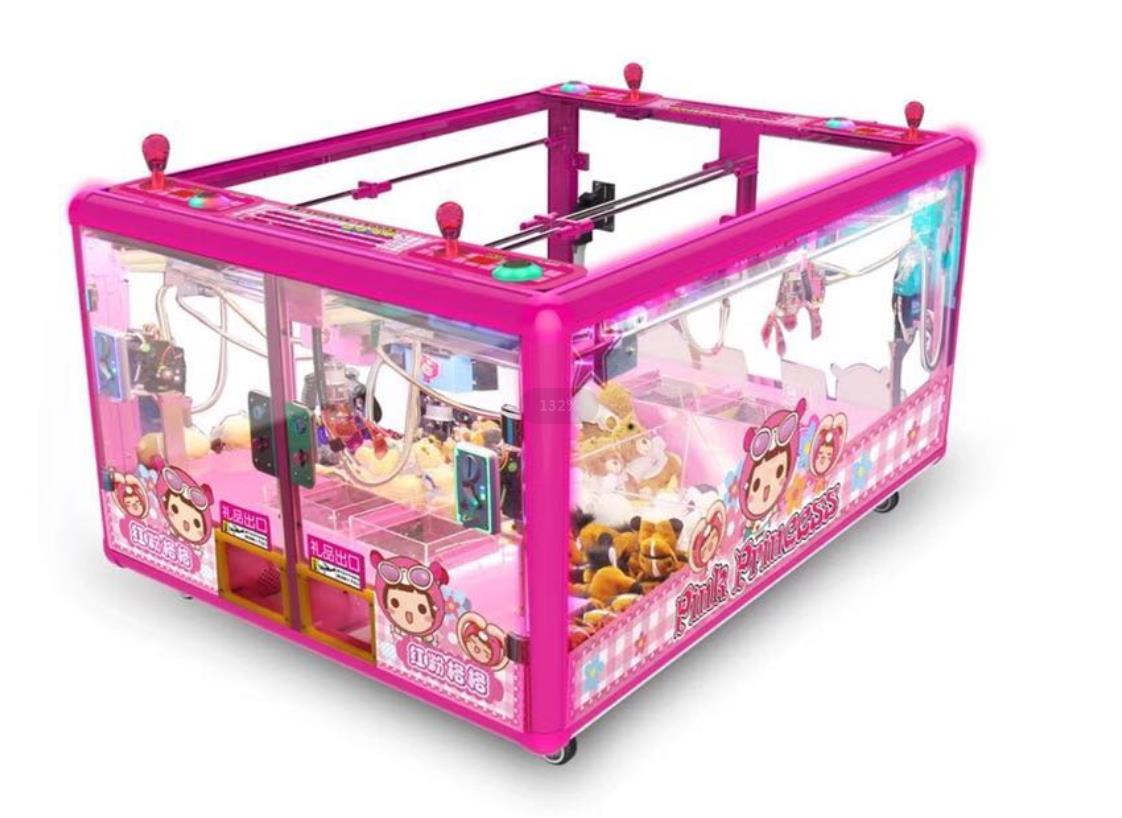 Dinibao Popular Pink Princess Arcade toy crane game machine