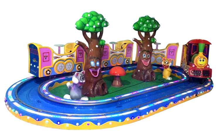 luxury fiberglass oval train for children
