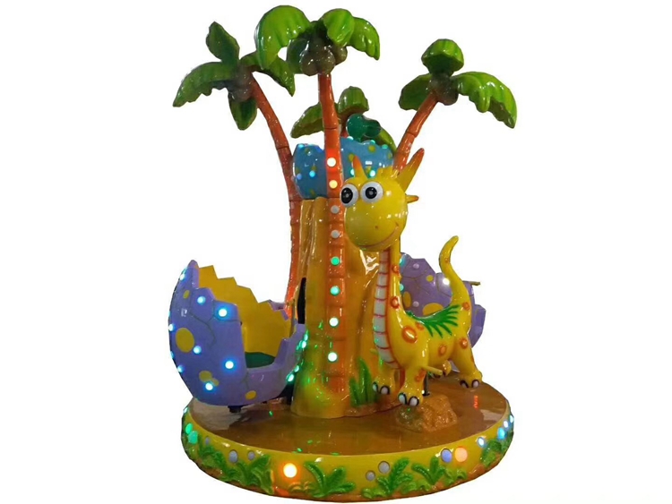 other amusement park hot selling 3 players kids dinosaur park  carousel ride