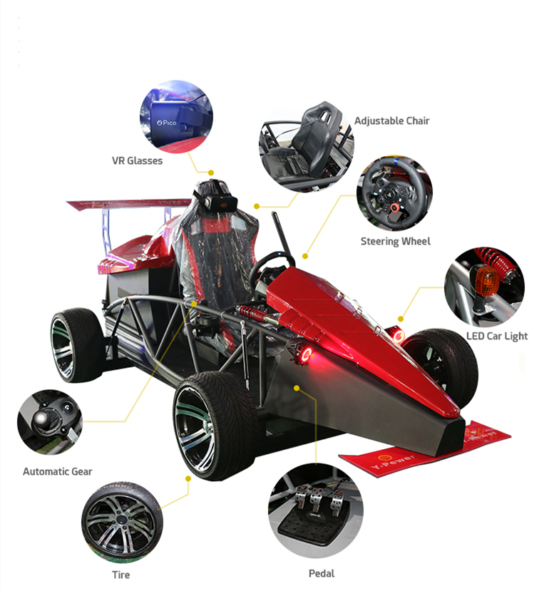 Newest VR racing car simulator game machine