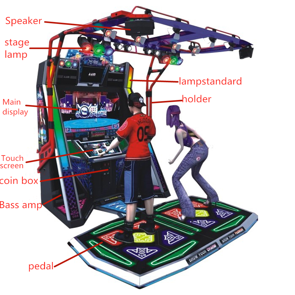 New style E-Dance Famous amusement game machine