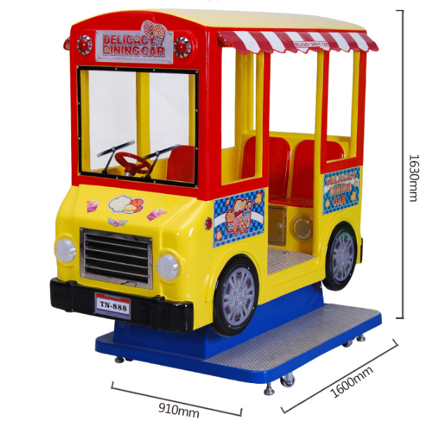 Delicacy dining car kiddie ride machine ride on car for amusement park