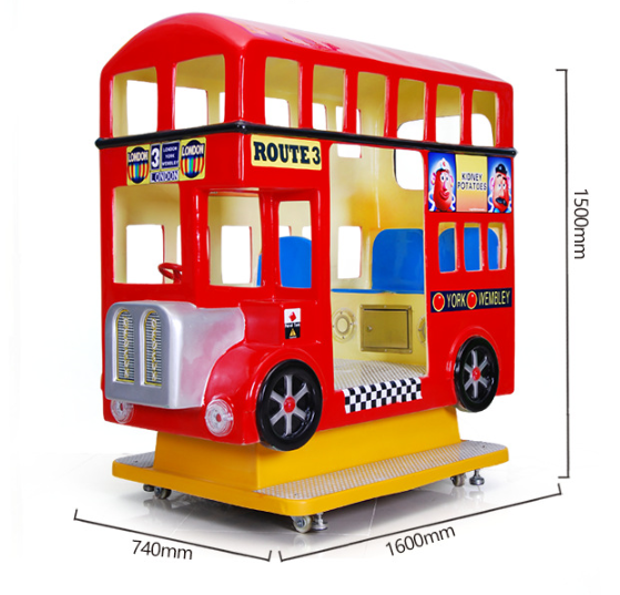 Factory sale coin operated games London bus kiddie rides swing game machine