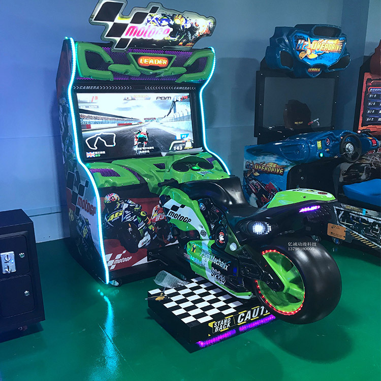 Coin operated motorcycle Gp simulator arcade motor racing arcade video game machine for sale