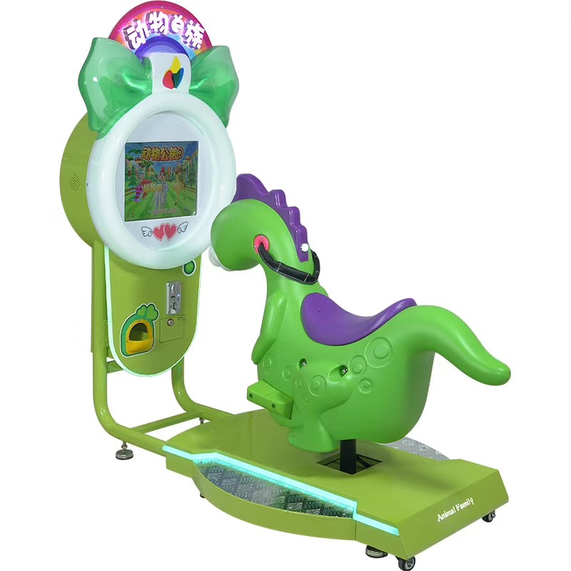 Lovely dinosaur animal park coin operated kiddie ride attractive kiddie rides game machine