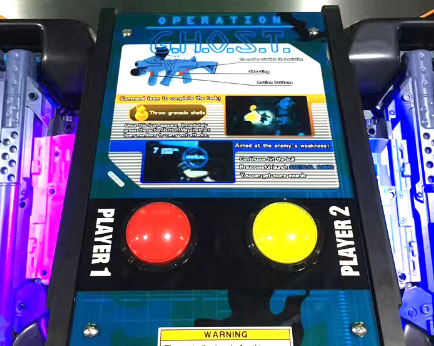 Dinibao coin operated 55 inch operation ghost simulator gun shooting arcade game machine