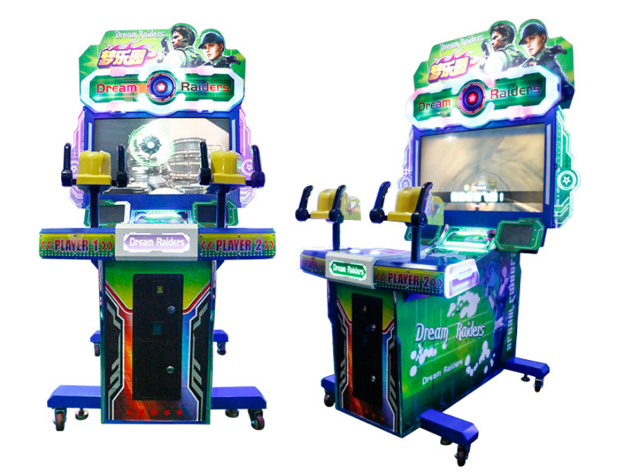 Dinibao 42LCD dream raiders coin amusement games arcade gun shooting game machine