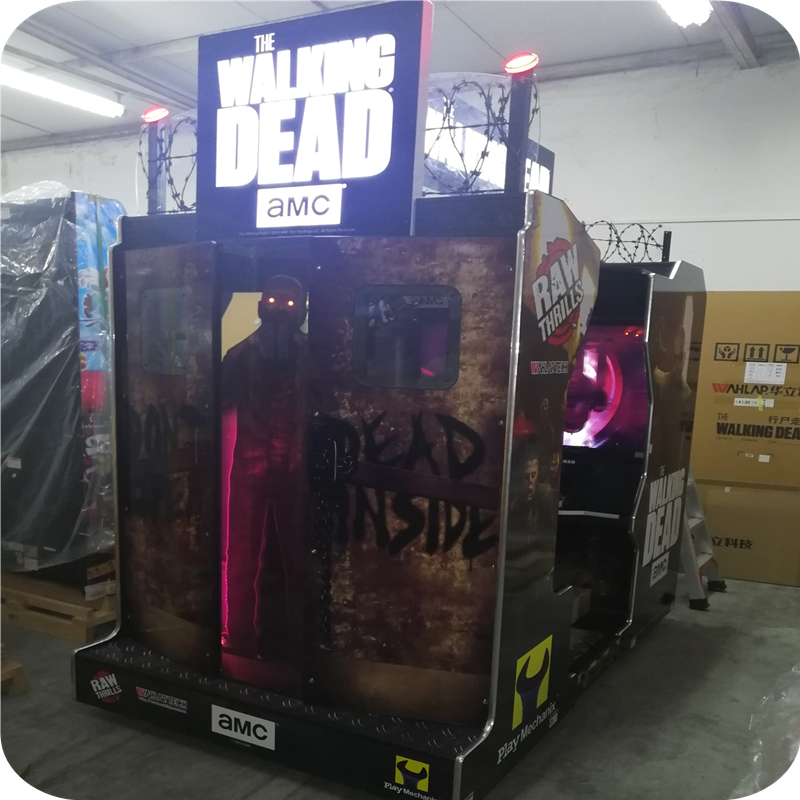 Wholesale amusement coin operated simulator 55 LCD the walking dead shooting arcade game machine