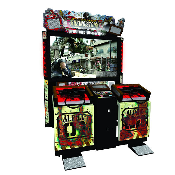 High quality indoor amusement coin operated Simulator gun razing storm shooting arcade game machine