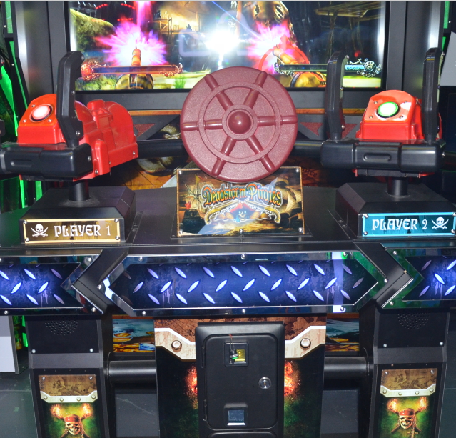 Guangzhou factory price standing dead storm pirates simulator gun shooting arcade game machine