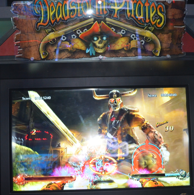 Guangzhou factory price standing dead storm pirates simulator gun shooting arcade game machine