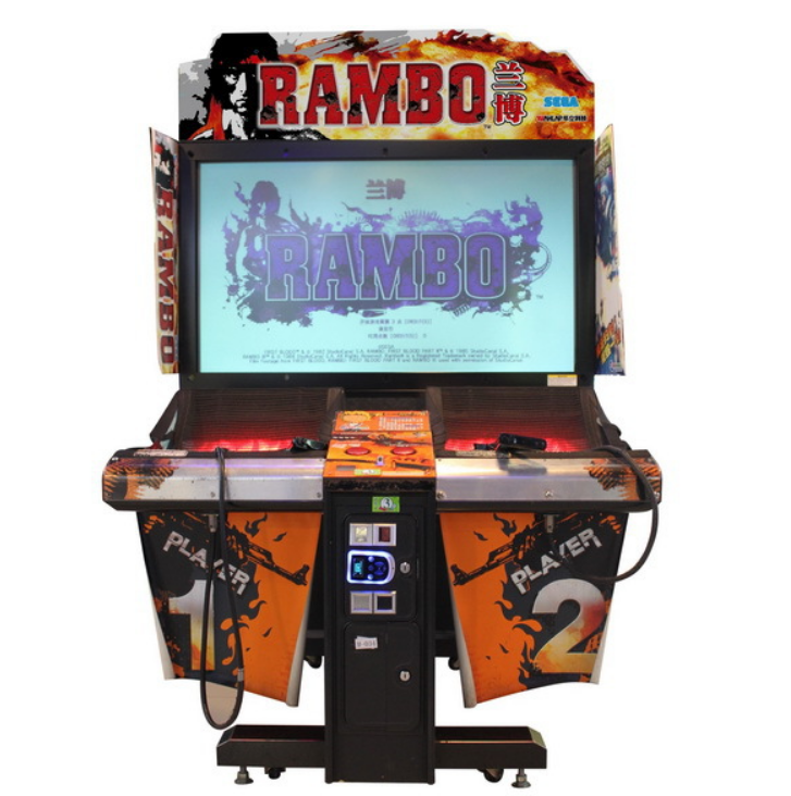 55 LCD coin opereted amusement rambo shooting games simulator gun shooting arcade game machine