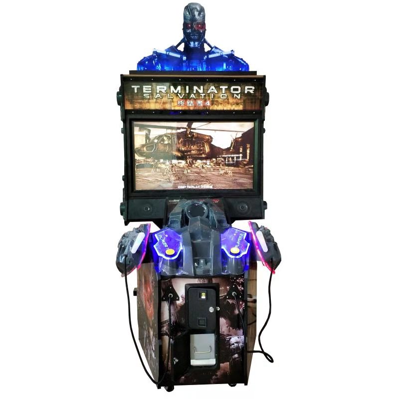 42 LCD Terminator salvation game coin operated indoor amusement simulator gun shooting arcade games