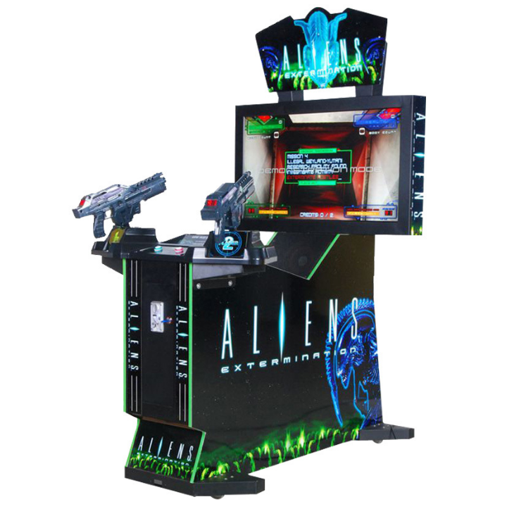 Coin Operated Games 42 LCD Aliens Extermination Arcade Shooting Game Machine for kids and adults