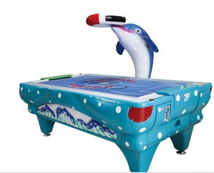 coin pusher Dolphin air hockey lottery game machine for indoor amusement park