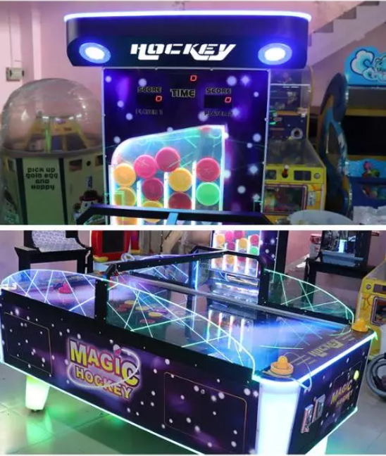 Indoor Coin Operated Arcade Sports Redemption Games Kids Elephant Air Hockey Table Machine