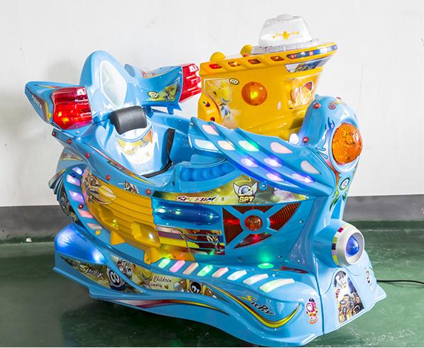 Dinibao kids indoor games plastic big boat kiddie ride machine