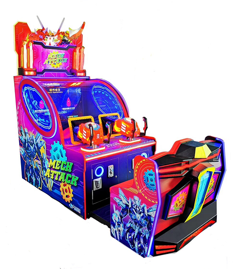 Gun Shooting Mech Attack Arcade Game Machine For Sale