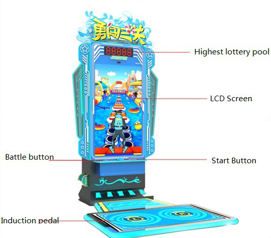 Dinibao Go Through Three Levels Arcade Game Machine