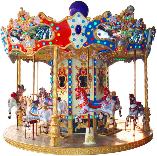  New design 12P merry go round Carousel