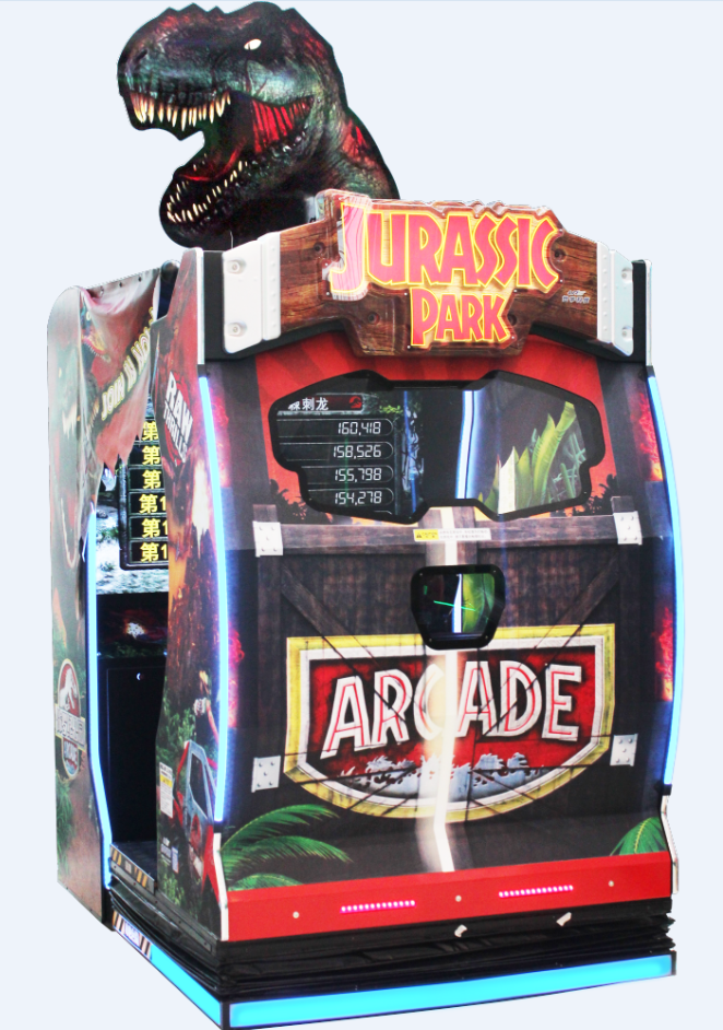 Amusement Jurassic Park Dynamic version Arcade Coin Operated  Simulator Shooting Game machine